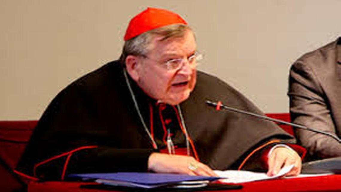 Cardinal Raymond Burke has been placed on a ventilator as he batles COVID-19.