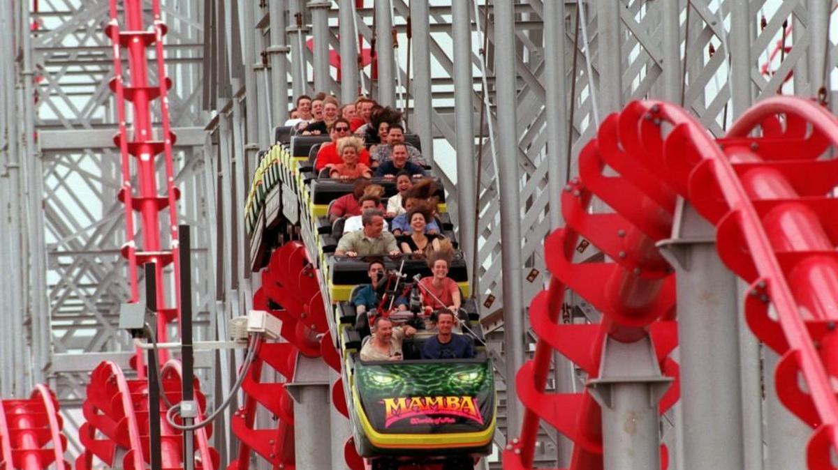 Worlds of Fun’s Mamba roller coaster