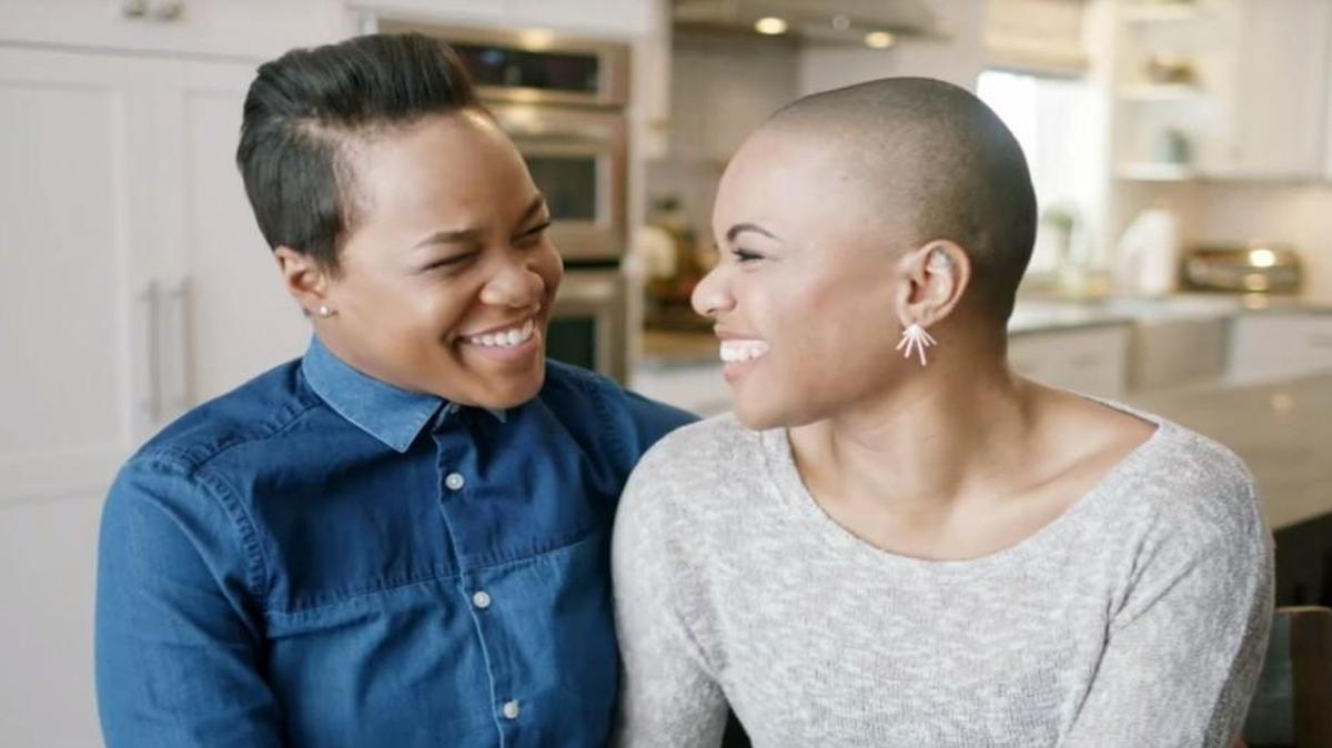 LaParis and Karisia are among the couples featured in the Hallmark ad.