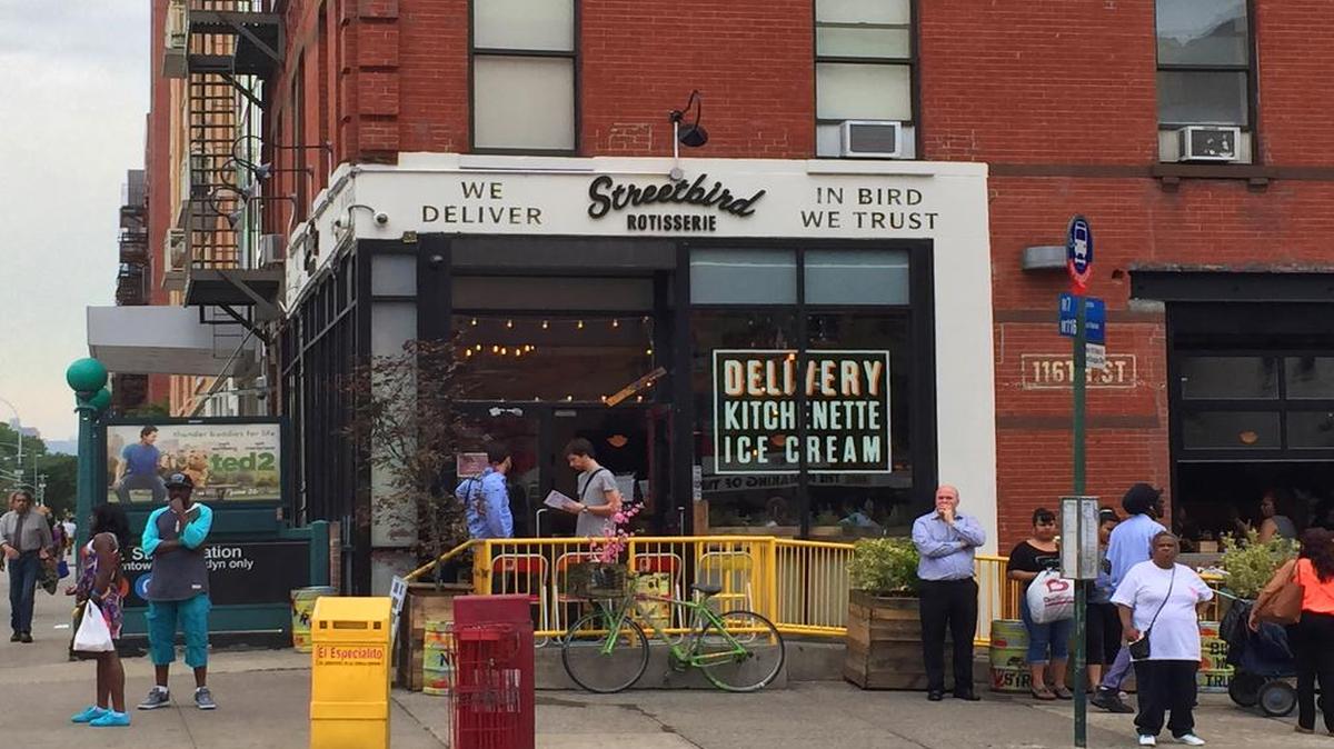 
Along Harlem’s restaurant row in New York you can find everything from sushi to pizza to a beer garden. The funky, casual Streetbird Rotisserie, owned by celebrity chef Marcus Samuelsson, is one of the dining options.


