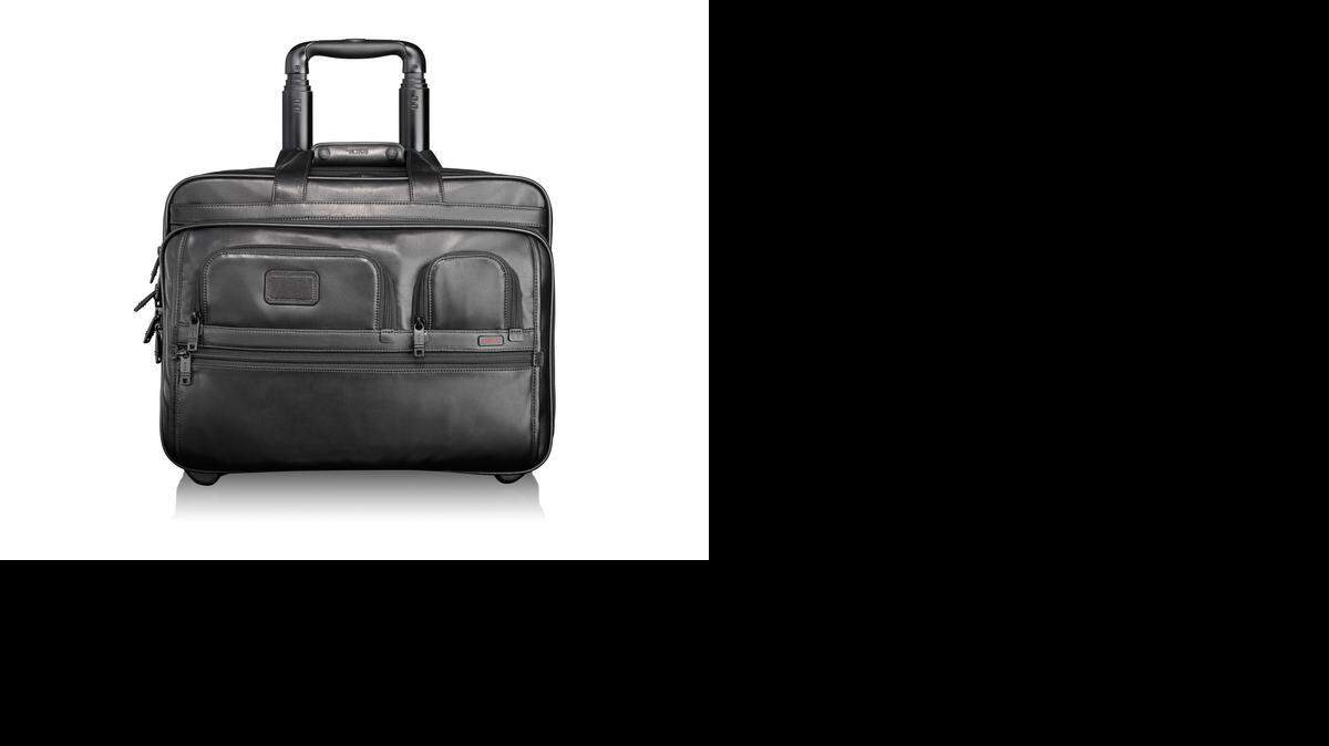 
The Tumi wheeled briefcase (starting at $276.50 at amazon.com) is the go-to bag for one seasoned traveler.

