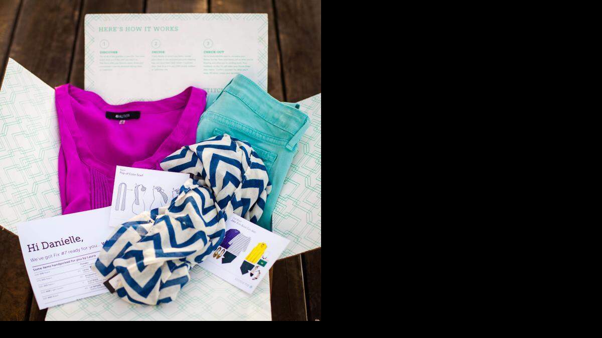 A box of fashions from Stitch Fix.