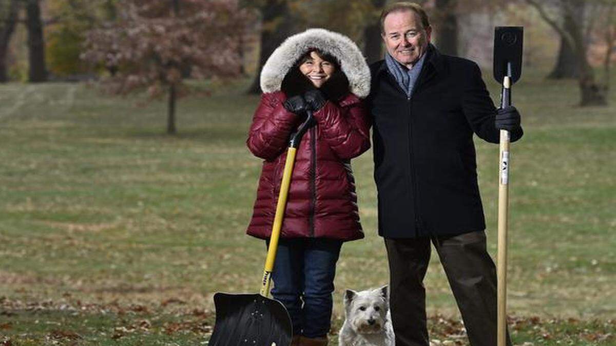 
Jack Cave persuaded his wife, Jeanette, to leave her native Hawaii for the four seasons of Kansas City. As winter looms, at least the couple and their dog, Yogi, have the necessary equipment.
