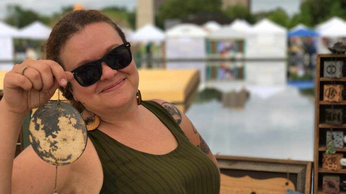 Laser focused: Tara Tonser of Lost & Found Design has built her lifestyle around art