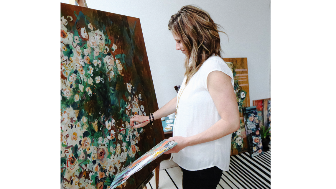 Meet Jenny Meyer-McCall, a mixed media artist, in this week’s 9 Questions with a Maker