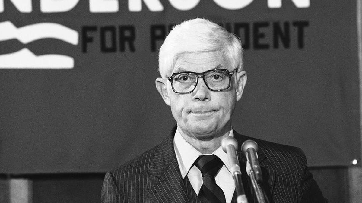 John Anderson, who died Dec. 3, ran for president as an independent in 1980.