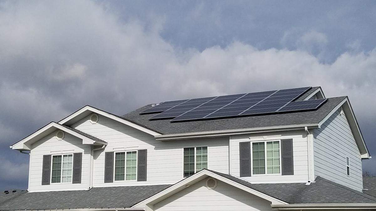 Solar panels on a home. Kansas lawmakers are weighing whether to limit the extent to which homeowners associations can limit solar panels.