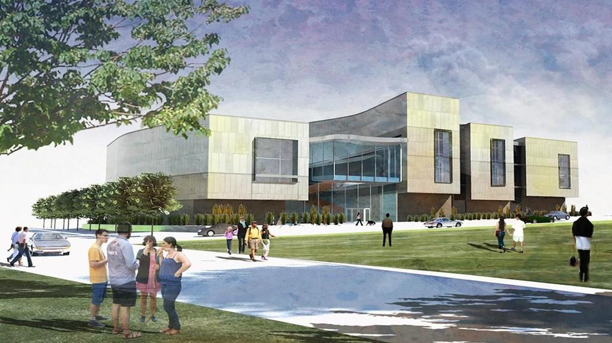A rendering shows the proposed Center for Missouri Studies in Columbia, to be designed by Kansas City-based Gould Evans architects.