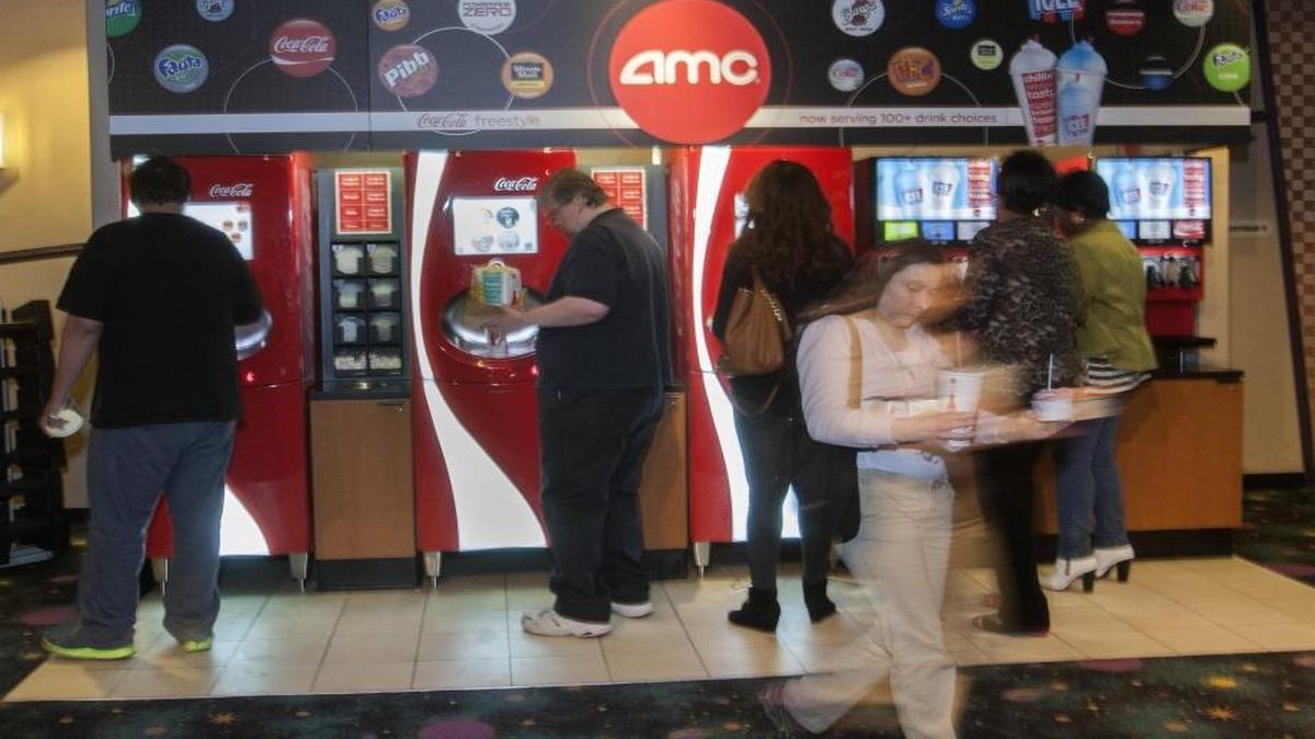 The self help soda bar at The AMC Barrywoods 24 movie theater complex.