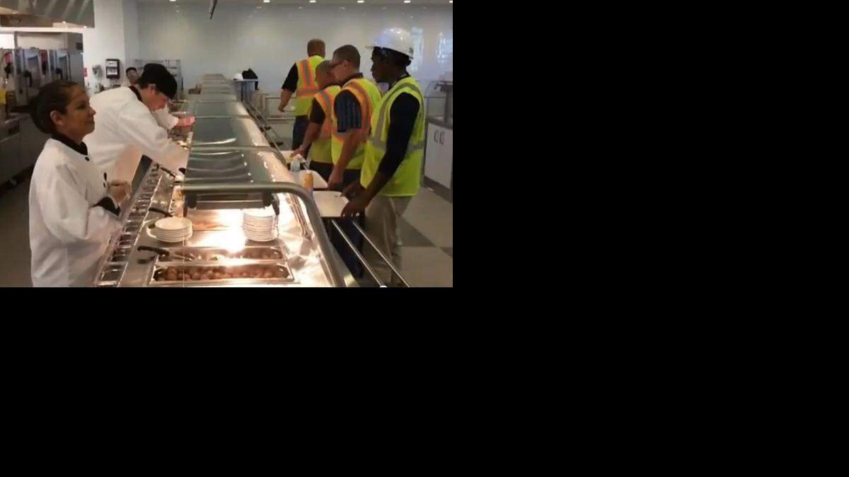 
Ikea employees sampled Swedish meatballs, salmon and vegetarian lasagna at the new location in Merriam, which opens Sept. 10. 

