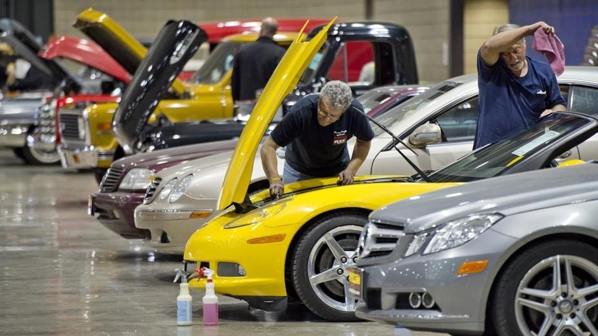 Mecum Auctions will hold a sale of collector and classic cars and trucks Thursday through Saturday in Bartle Hall. A scene from the 2015 auction in Kansas City.