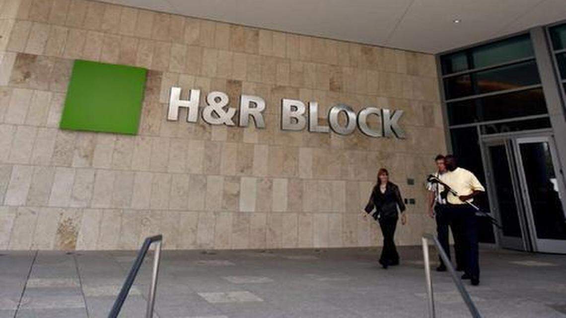 
Job cuts at tax preparer H&R Block came mostly from its headquarters, shown here. The jobs involved corporate functions rather than tax work.
