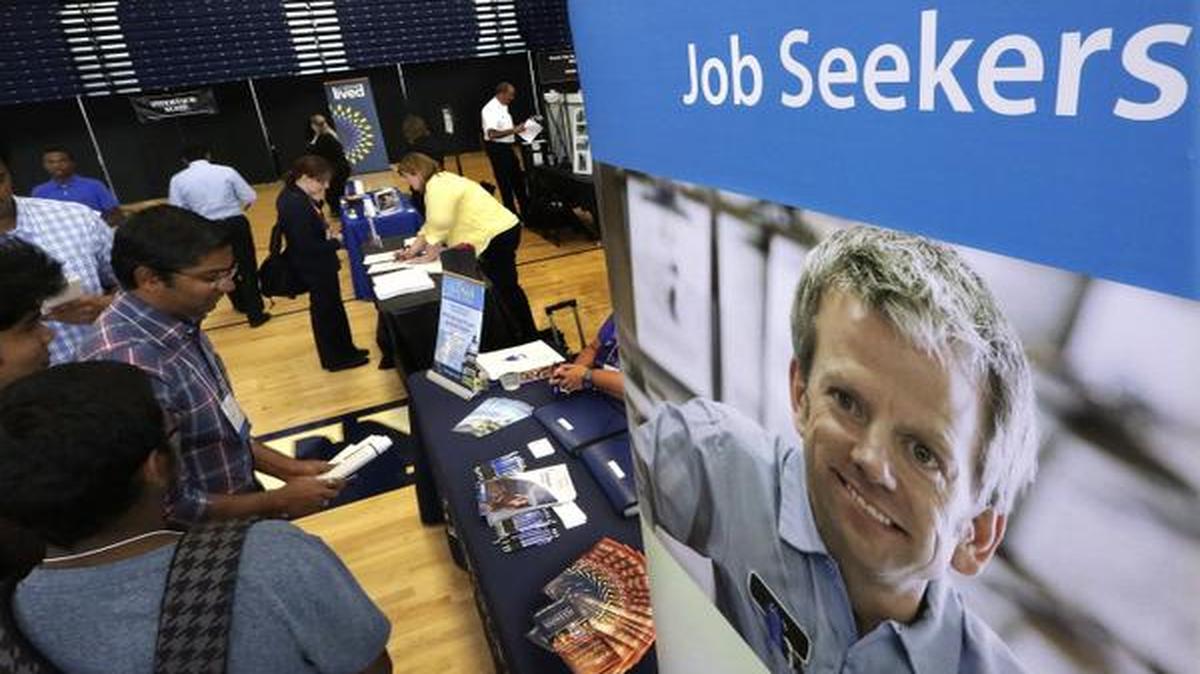 Students attended the Foot in the Door Career Fair at the University of Illinois in Springfield last month.