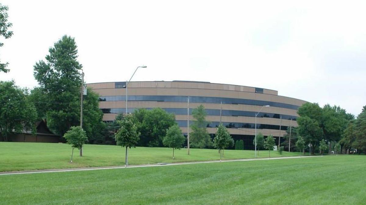 The headquarters of Alere eScreen will move in October to this building at 8140 Ward Parkway in Kansas City.