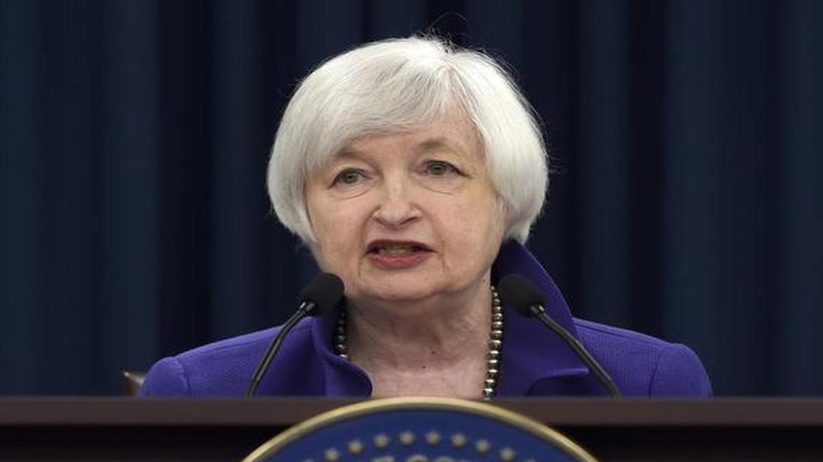 Federal Reserve chairwoman Janet Yellen spoke Wednesday during a news conference in Washington.
