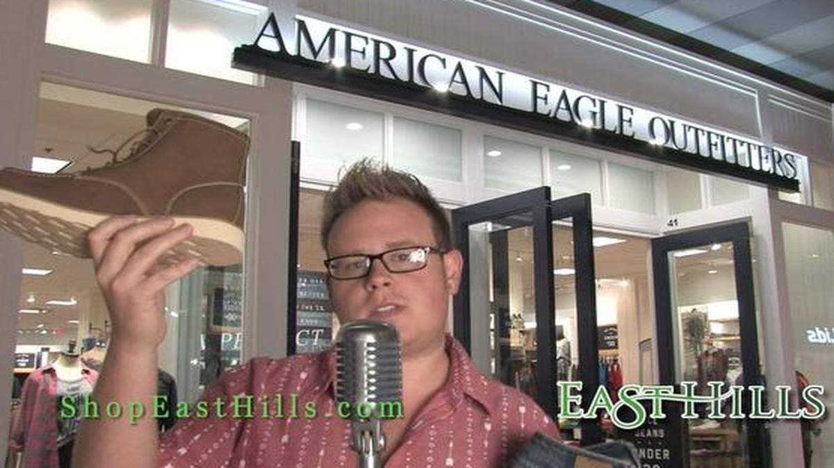 
The video show mall tenants singing — a bit off key and out of rhythm — about what’s available at St. Joseph’s East Hills Shopping Center for back-to-school shopping.
