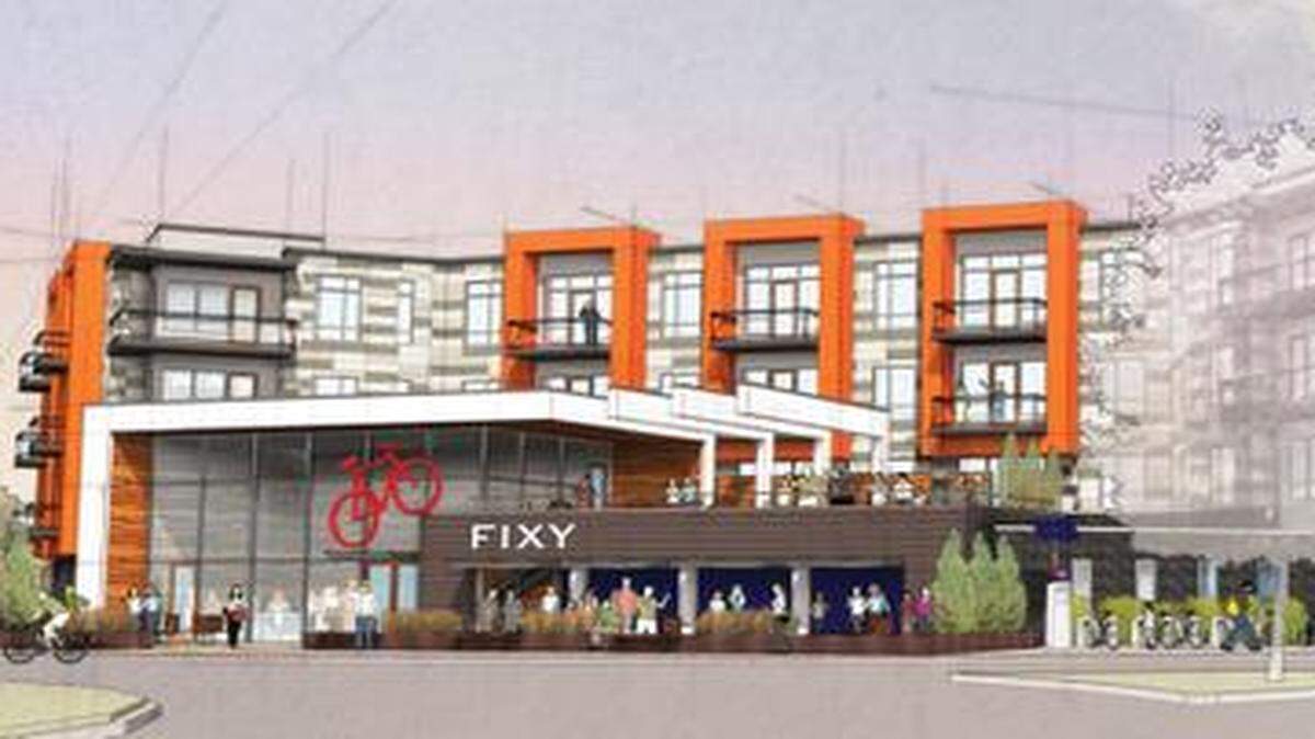 
The four-story apartment project planned near Berkley Riverfront Park could begin construction by this fall with completion in early 2016. Developers say amenities would include a pool, fitness club, sky bar and excellent downtown views.
