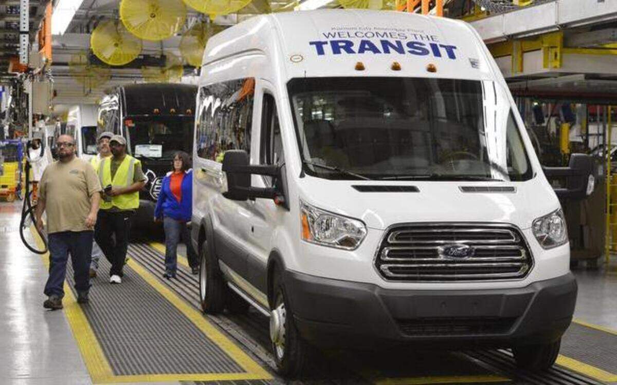 
Production of the Transit van started in April at Claycomo, the only U.S. plant where the van is built. 
