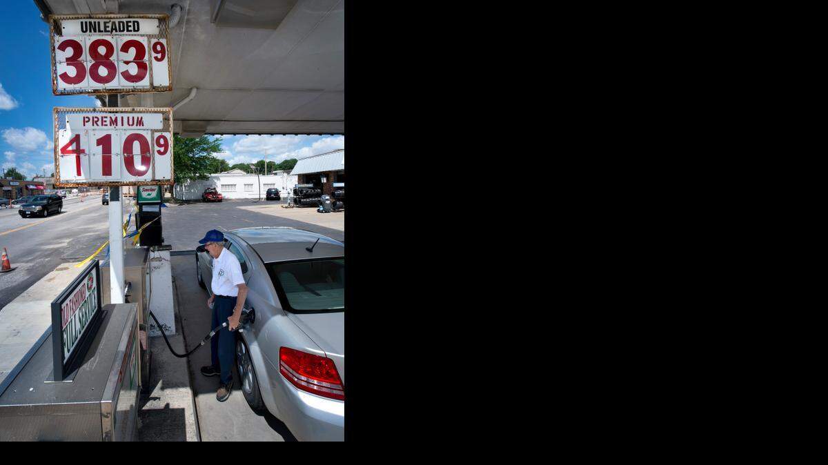 Gas has crept up over $4 a gallon for premium at the full service Casey Bros. Sinclair, 5710 Johnson Drive in Mission, where Ray Casey filled a customer’s tank.