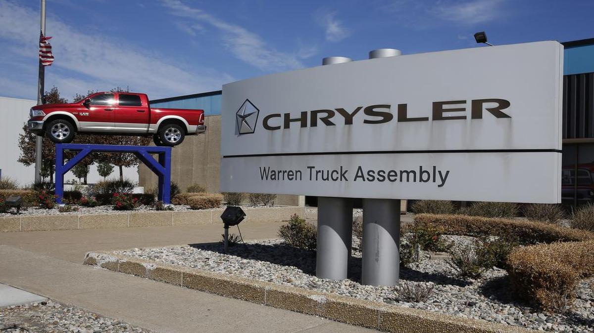 
A Dodge Ram 1500 pickup truck was displayed Thursday outside the Fiat Chrysler Automobiles truck assembly plant in Warren, Mich.
