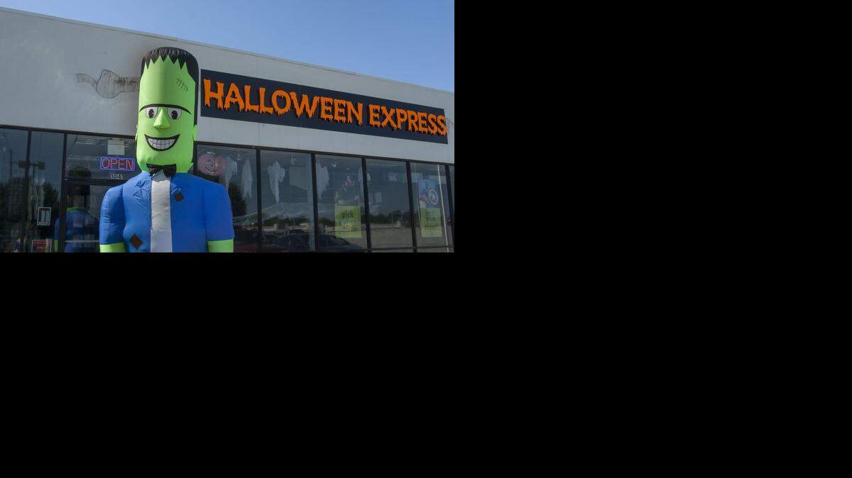 Employee Robert Groff spent some time in a Frankenstein costume last Thursday at Halloween Express, 1041 N.E. Sam Walton Lane in Lee’s Summit.