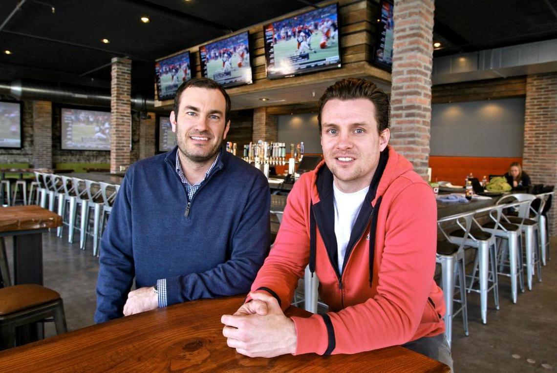 Zach Marten and Bret Springs, former owners of Westport Ale House, were photographed at the bar in 2016.