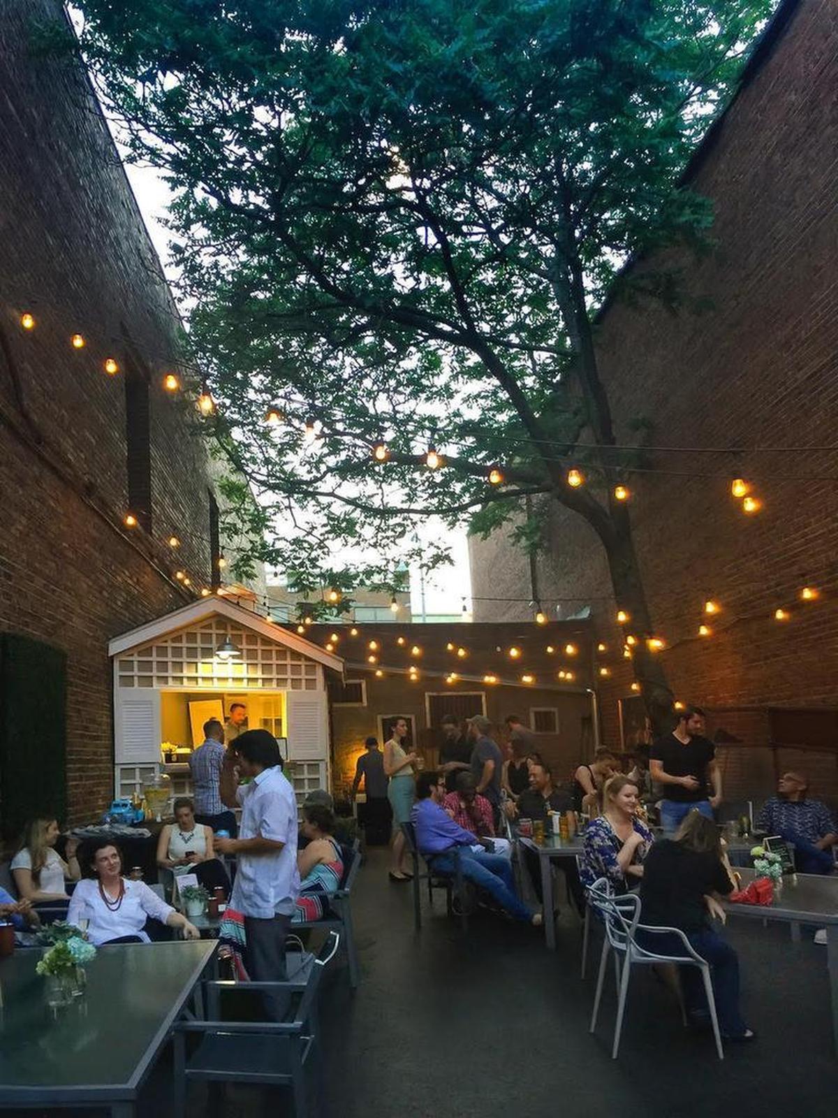 Patio customers at SoT cocktail bar on Grand Boulevard can order off the cocktail bar menu and also have a selection of canned beer, prosecco on tap and more specialty cocktail choices.