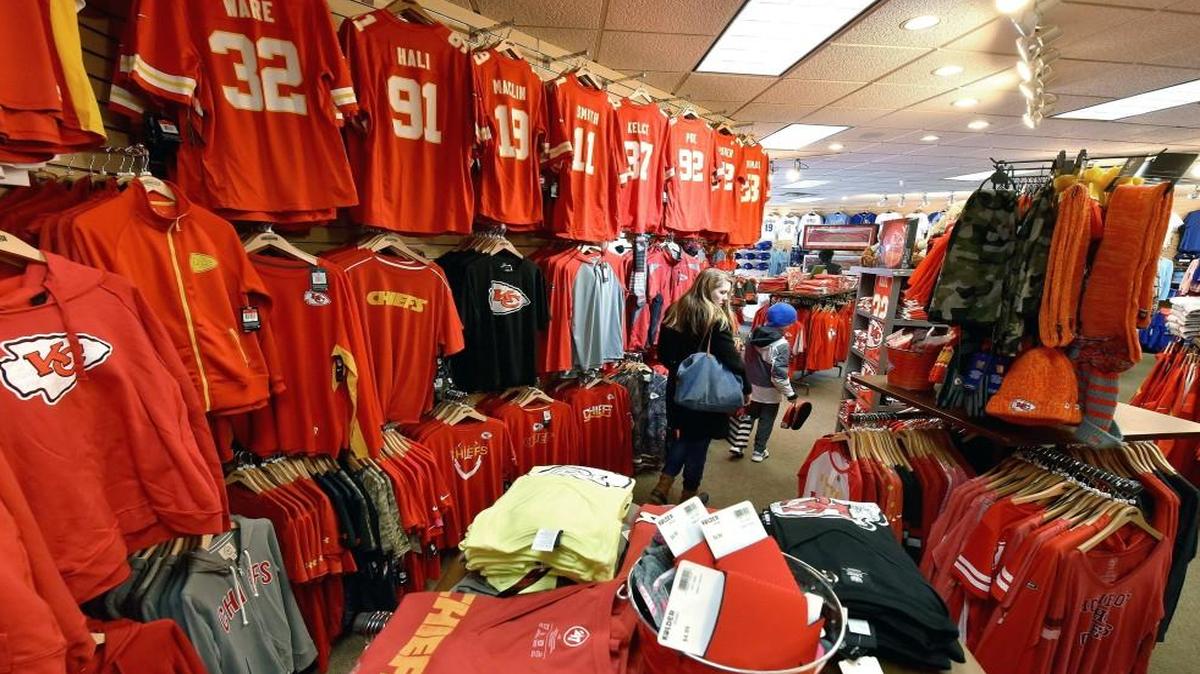 The Rally House store on the Country Club Plaza is seeing red, with a wide variety of Chiefs gear for sale. Rally House is opening a 5,300-square-foot space at 1400 Grand Blvd., across from the Sprint Center, in March.