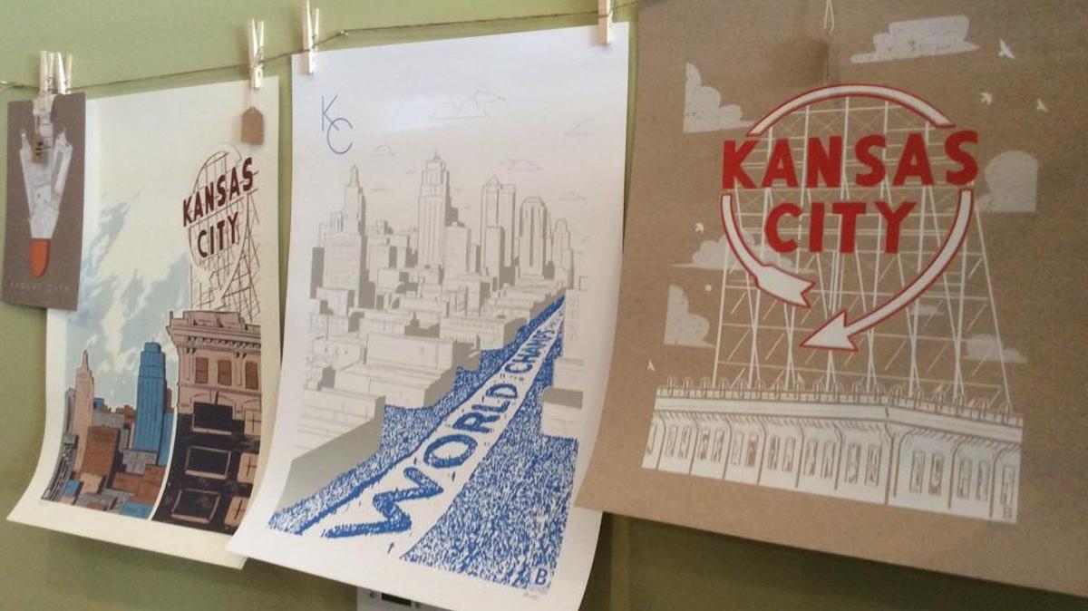 The Middle Kansas City offers many products with a local theme.