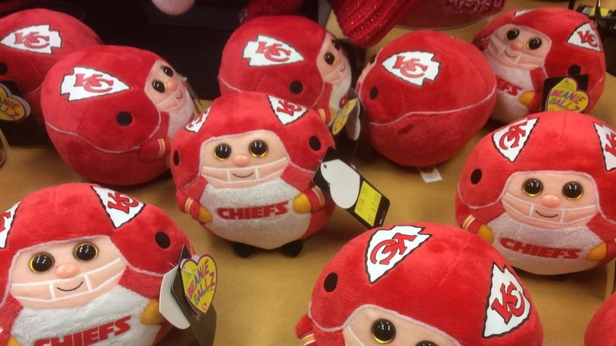 Sportibles sells a variety of sports-related products including Kansas City Chiefs Beanie Ballz.