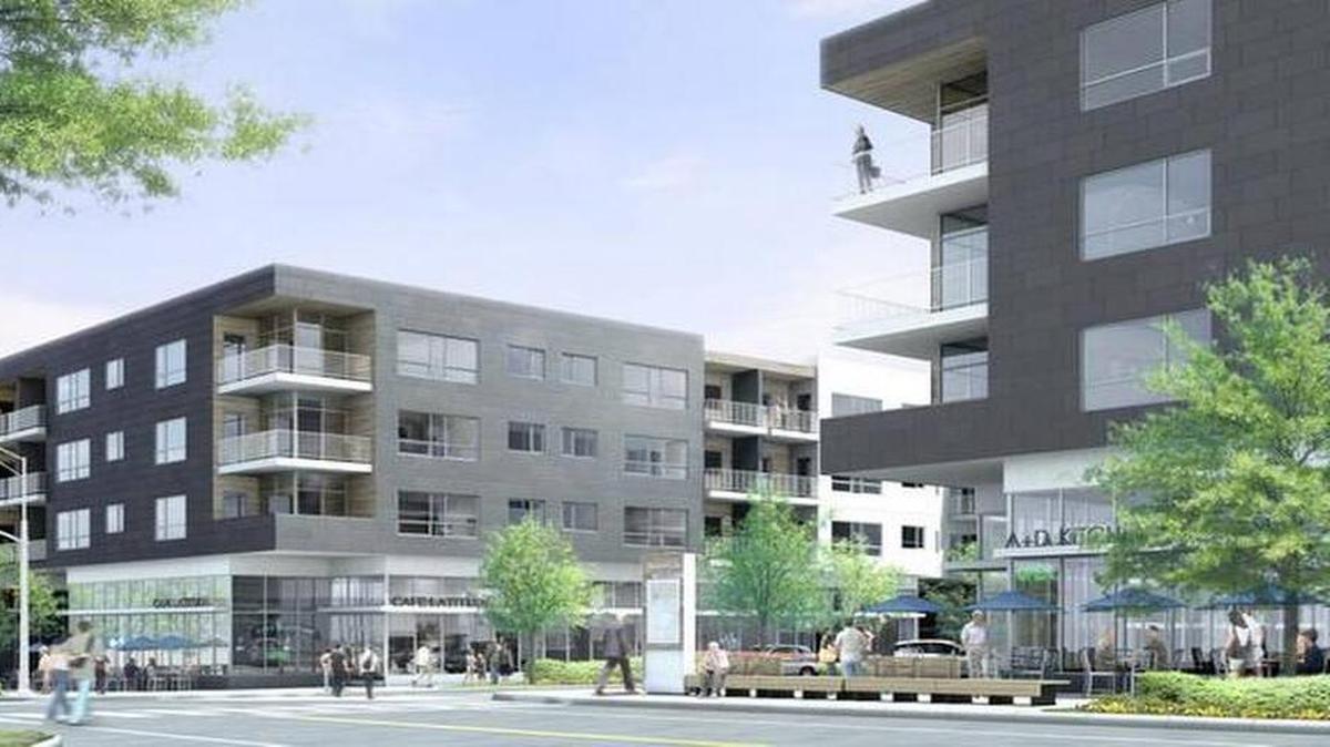 This is a rendering of the new Woodside Village.
