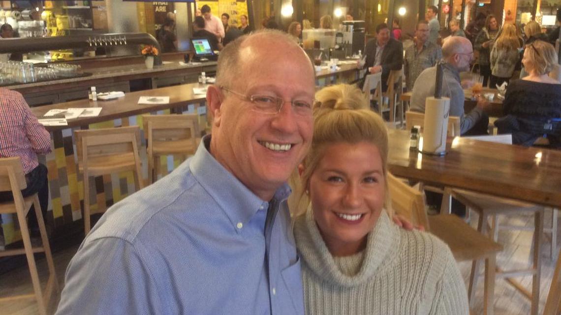 Jim Sheridan and his daughter, Courtney, at Unforked in Crown Center.