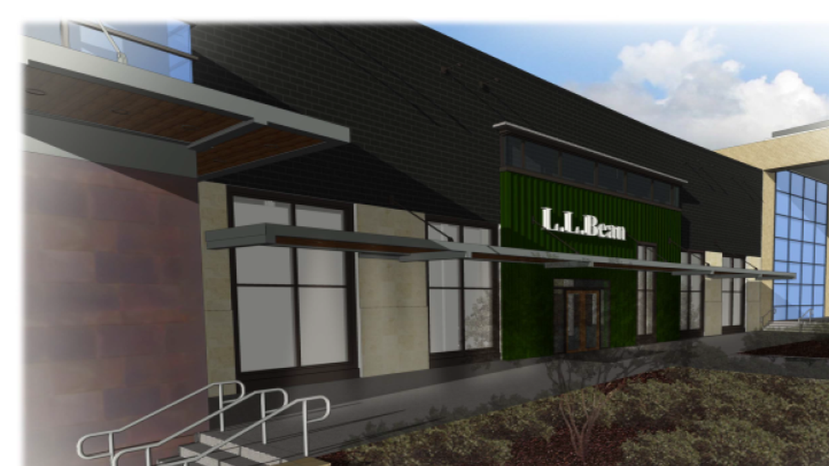
A rendering shows what the new Leawood L.L. Bean store will look like when it opens in November.
