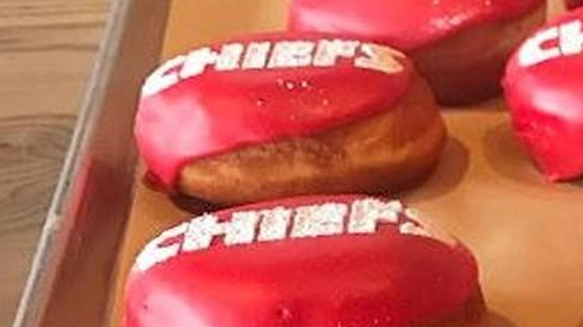 Doughnut Lounge will offer several Chiefs-themed doughnuts this weekend.