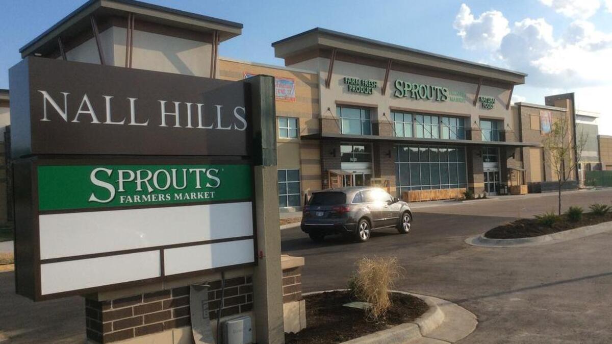 Sprouts took a 32,000-square-foot space in Nall Hills Shopping Center, which is being redeveloped.