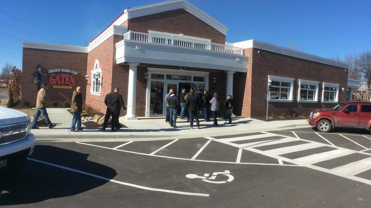 Gates has reopened at 10440 E. U.S. 40 in Independence, drawing long lines at lunch.
