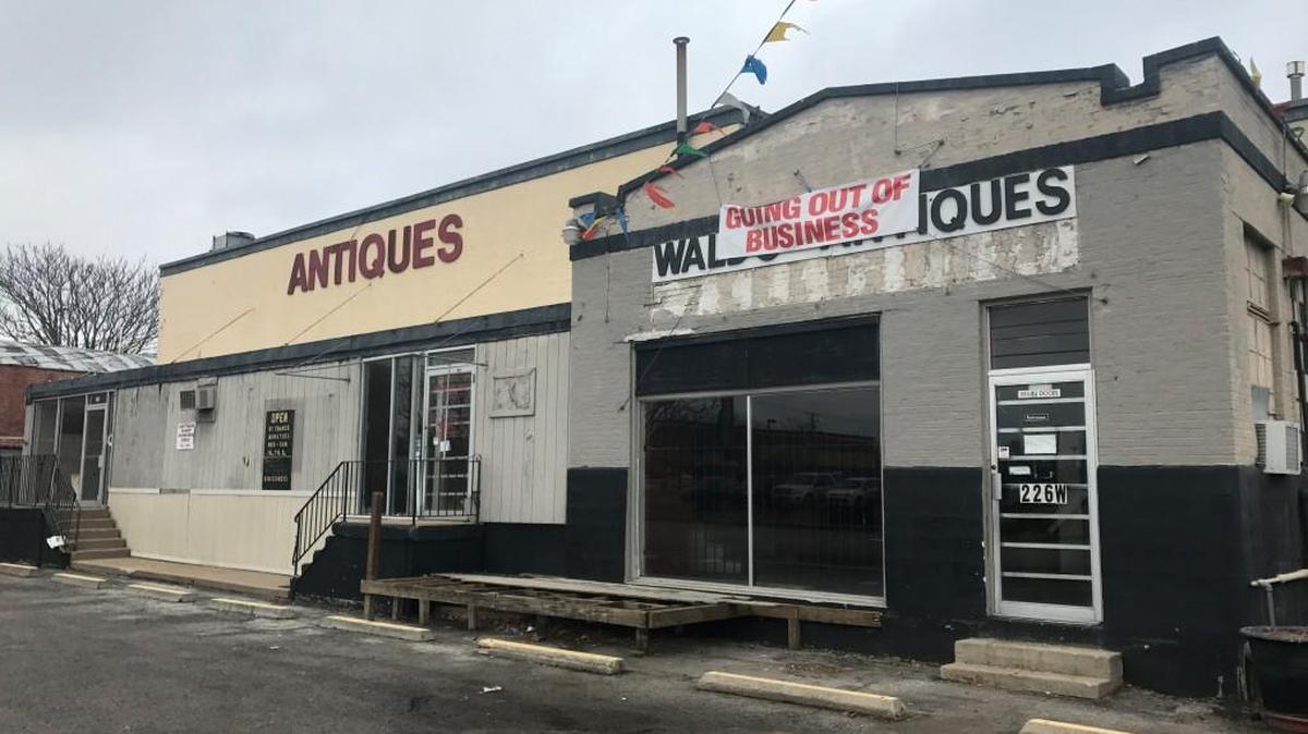 The longtime Waldo Antiques building at 226 W. 75th St. will be demolished to make way for new development.