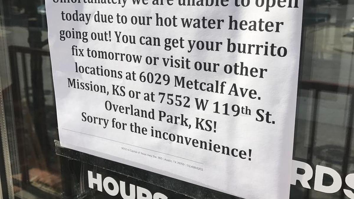 Freebirds World Burrito closed Tuesday after a health inspection.