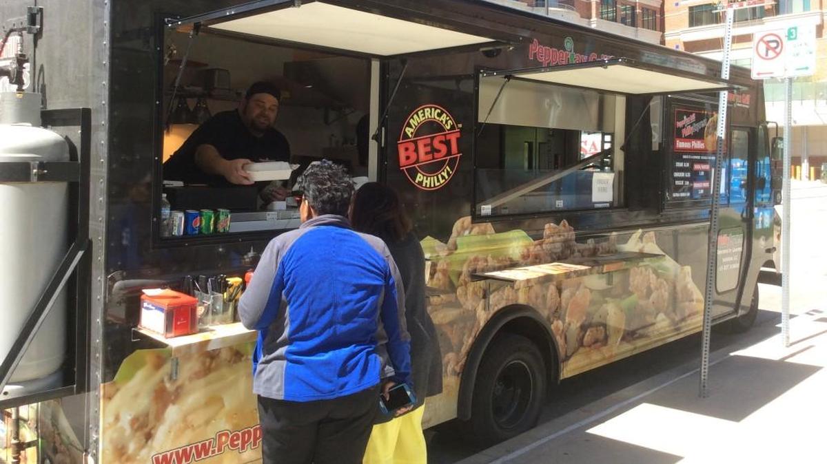 PepperJax’s Philly Express food truck set up this week at 24th and Holmes.