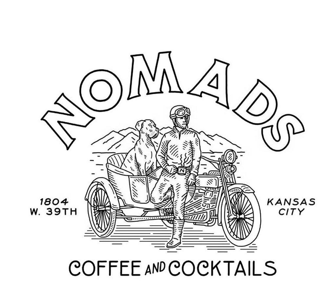 Nomads’ logo features Hermes in the sidecar.