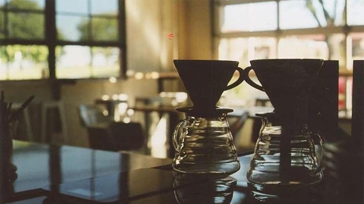 Coffee geeks go for a pour-over at the Filling Station.