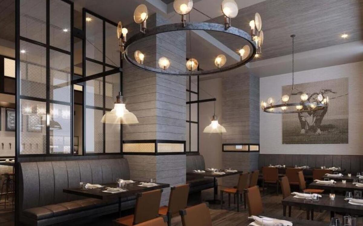 A rendering of the new Tavernonna Italian Kitchen at 12th and Baltimore, which will open later this year in the Hotel Phillips.