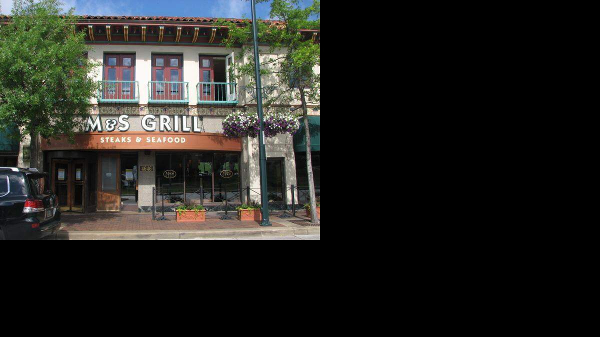 
M&S Grill had operated on the Country Club Plaza since 2005. It was shut down Sunday.

