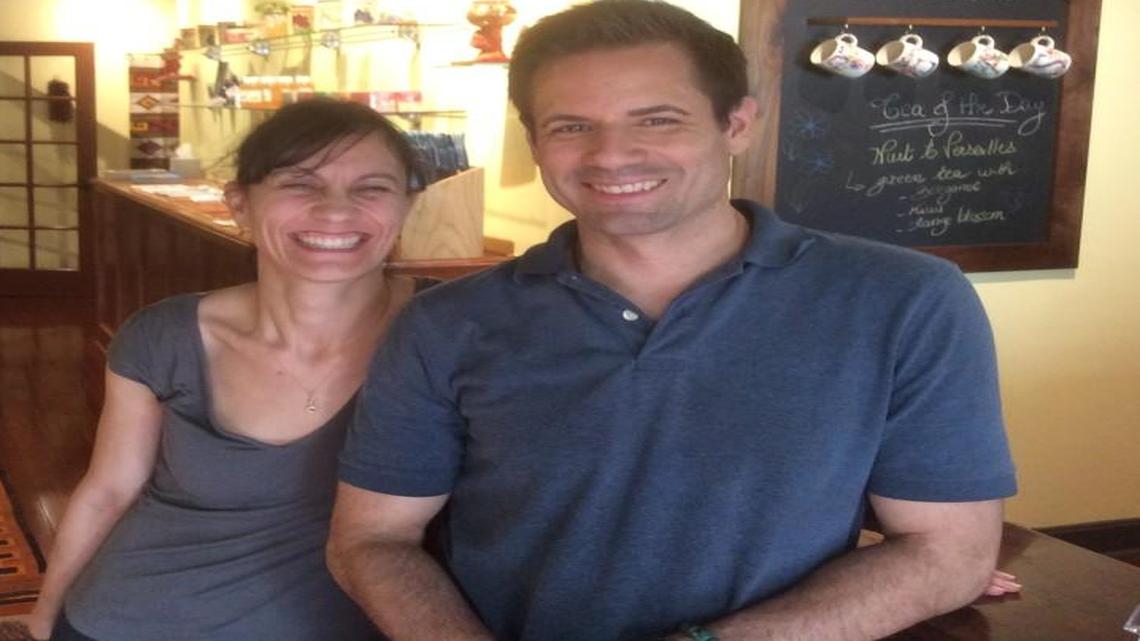 Emilie and Alex Jackson, owners of Emilie’s French Teas and Centered Spirits.