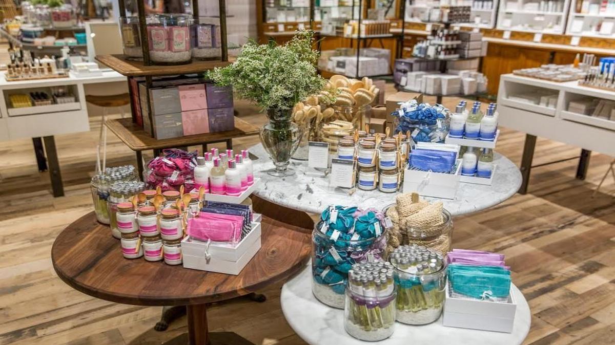 An Anthropologie store in Portland, Ore., has the Mer-Sea line of products on display.