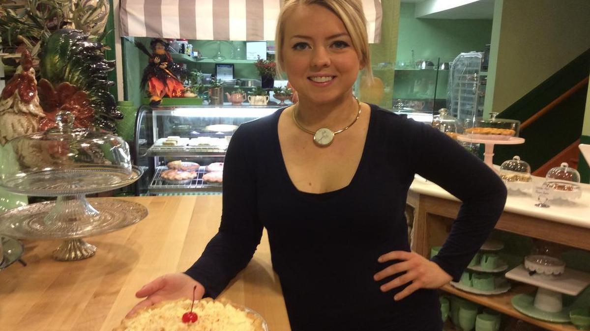 
One of Ashleigh Luna’s offerings at Ashleigh’s Bake Shop, now open in the back of Pryde’s Old Westport, is her coconut cream pie.
