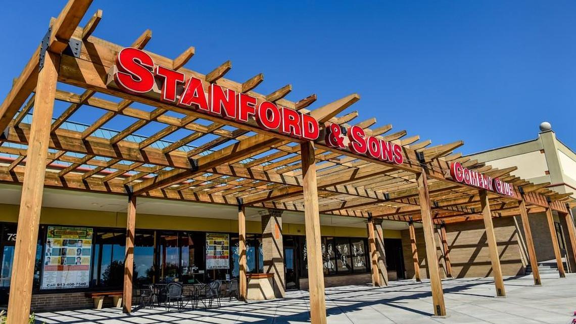 The entrance Stanford's Comedy Club and Restaurant has operated in Rosana Square in Overland Park for more than two years.