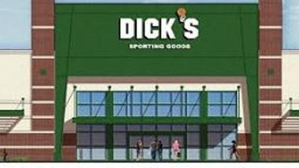 A rendering shows the planned 50,000-square-foot free-standing Dick’s Sporting Goods in Lee’s Summit.