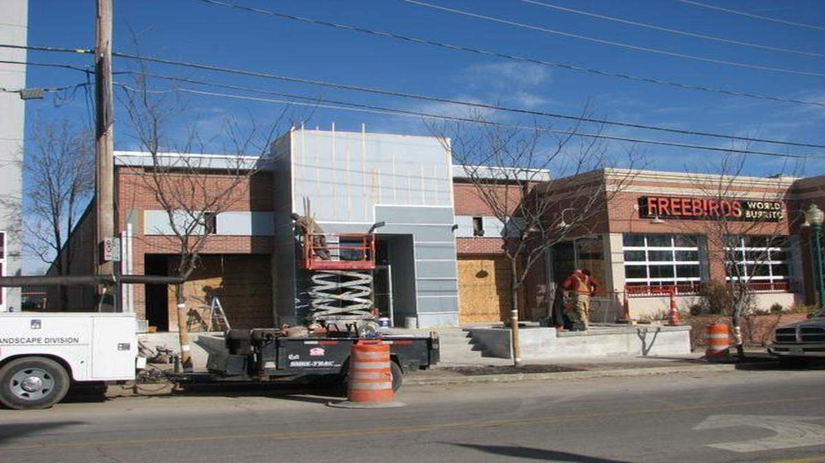 
The building at 556 Westport Road is being upgraded for a possible restaurant tenant.
