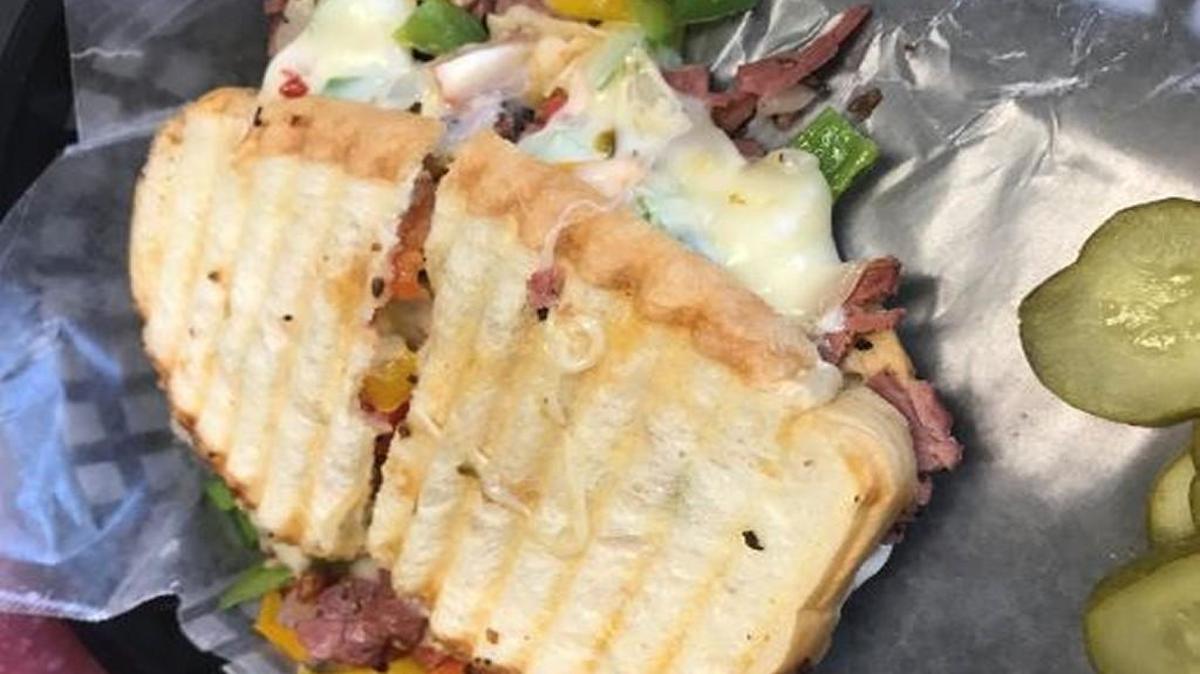 The Philly steak panini at the new Nate’s & Son’s Cafe.